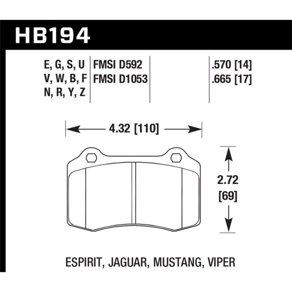 Hawk Performance Motorsports Brake Pads