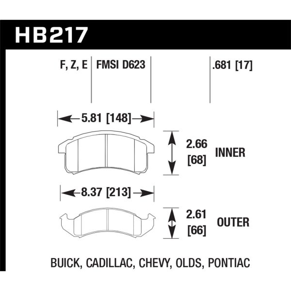 Hawk Performance Street Brake Pads