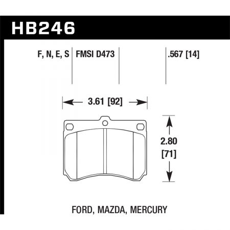 Hawk Performance Street Brake Pads