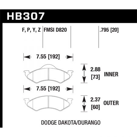 Hawk Performance Street Brake Pads