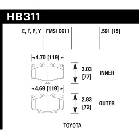 Hawk Performance Motorsports Brake Pads