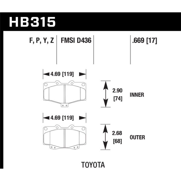 Hawk Performance Street Brake Pads