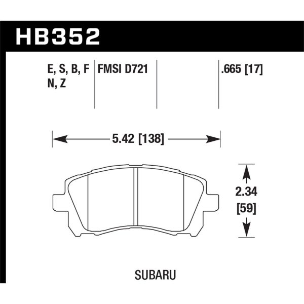 Hawk Performance Motorsports Brake Pads