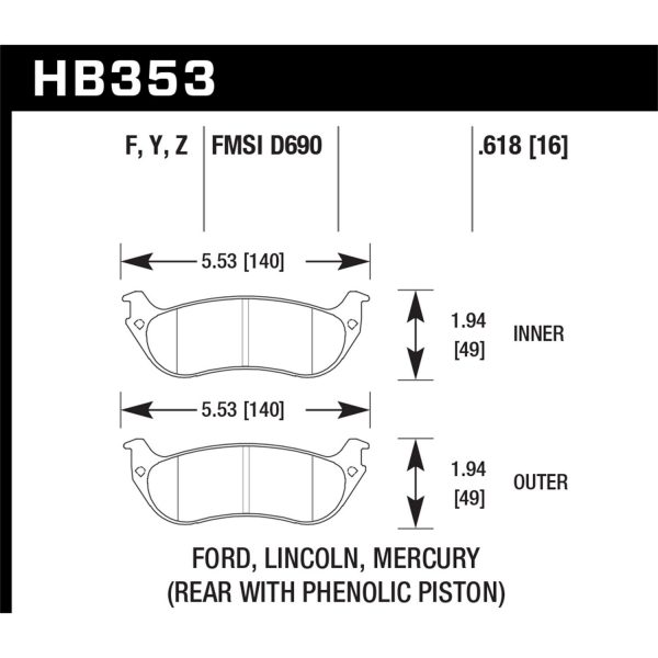 Hawk Performance Street Brake Pads