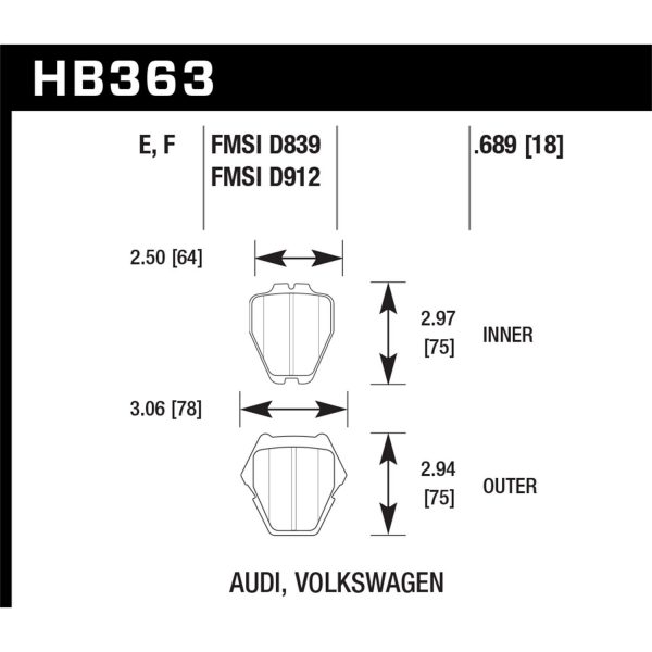 Hawk Performance Motorsports Brake Pads