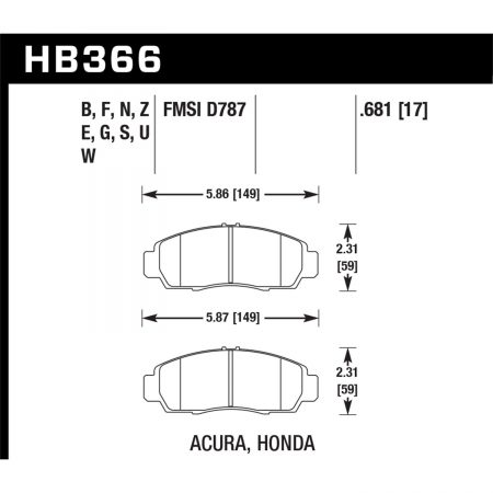 Hawk Performance Street Brake Pads