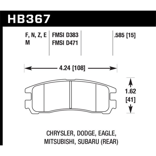 Hawk Performance Motorsports Brake Pads