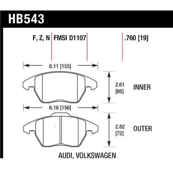 Hawk Performance Street Brake Pads