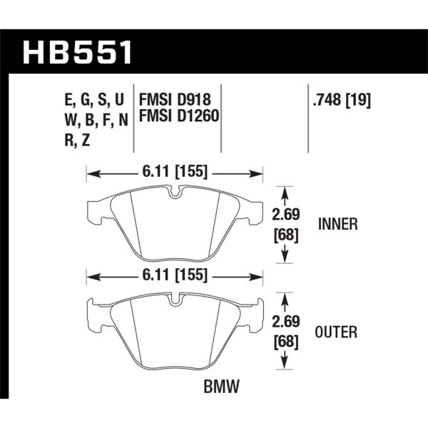 Hawk Performance Motorsports Brake Pads