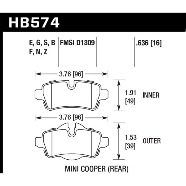 Hawk Performance Street Brake Pads