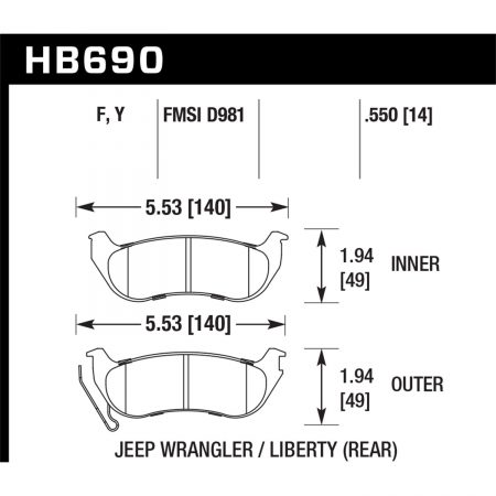 Hawk Performance Street Brake Pads