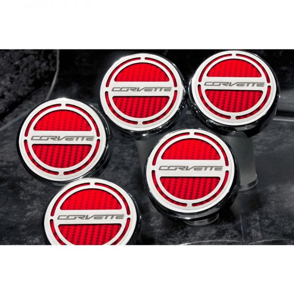 2014-2019 Chevrolet Z06/C7 Corvette AUTO, Fluid Cap Cover Set 5pc, American Car Craft