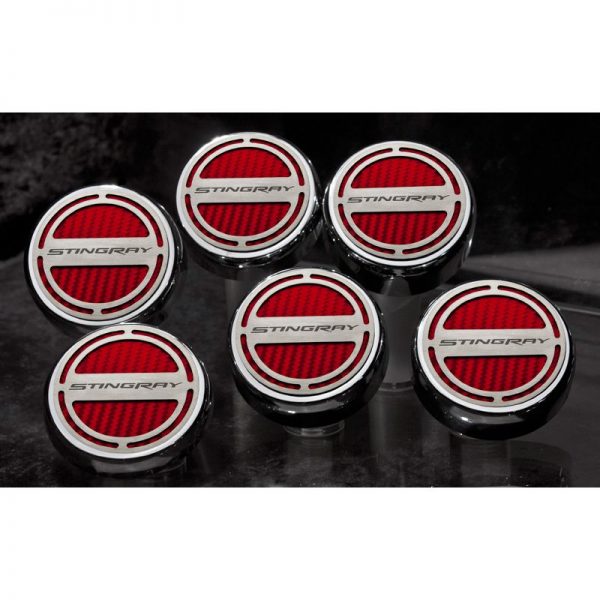 2014-2019 Chevrolet Z06/C7 Corvette MANUAL, Fluid Cap Cover Set 6pc, American Car Craft