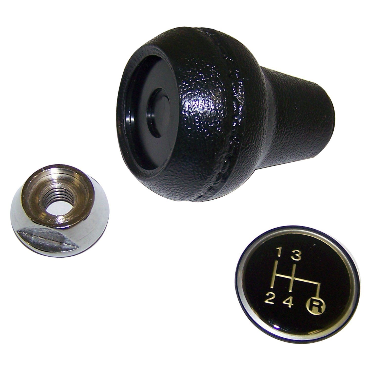 Crown Automotive - Metal Black Shift Knob Kit 1 Crown Automotive - Metal Black Shift Knob Kit