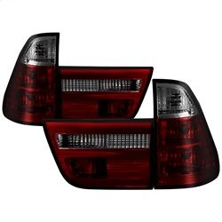 ( Spyder ) - 4PCS Euro Style Tail Lights- Red Smoke