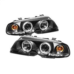 ( Spyder ) - 2DR 1PC Projector Headlights - LED Halo - LED ( Replaceable LEDs ) - Black - High H1 (Included) - Low H1 (Included)