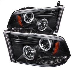 ( Spyder ) - Projector Headlights - Halogen Model Only ( Not Compatible With Factory Projector And LED DRL ) - LED Halo - LED ( Non Replaceable LEDs ) - Black - High 9005 (Not Included)- Low H1 (Included)