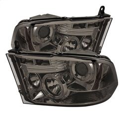( Spyder ) - Projector Headlights - Halogen Model Only ( Not Compatible With Factory Projector And LED DRL ) - LED Halo - LED ( Non Replaceable LEDs ) - Smoke - High 9005 (Not Included)- Low H1 (Included)