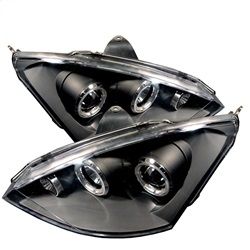 ( Spyder ) - Projector Headlights - ( Do Not Fit SVT Model ) - LED Halo - Black - High H1 (Included) - Low H1 (Included)