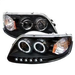 ( Spyder ) - Projector Headlights - ( Will Not Fit Manufacture Date Before 6/1997 ) - CCFL Halo - LED ( Replaceable LEDs ) - Black - High 9005 (Included) - Low H3 (Included)