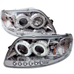 ( Spyder ) - Projector Headlights - ( Will Not Fit Manufacture Date Before 6/1997 ) - CCFL Halo - LED ( Replaceable LEDs ) - Chome - High 9005 (Included) - Low H3 (Included)