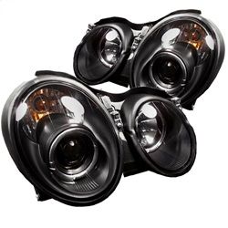 ( Spyder ) - Projector Headlights - Halogen Model Only ( Not Compatible With Xenon/HID Model ) - LED Halo - Black - High H1 (Included) - Low H7 (Included)