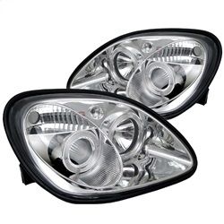( Spyder ) - Projector Headlights - Halogen Model Only ( Not Compatible With Xenon/HID Model ) - LED Halo - Chrome - High H1 (Included) - Low H1 (Included)