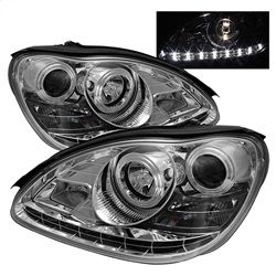 ( Spyder ) - Projector Headlights - Halogen Model Only ( not compatible with Xenon/HID Model) - DRL - Chrome - High H1 (Included) - Low H7 (Included)