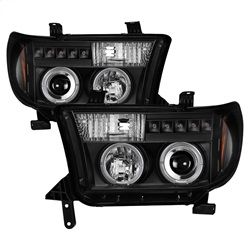 ( Spyder ) - Projector Headlights - Eliminates AFS function - LED Halo - LED ( Replaceable LEDs ) - Black - High H1 (Included) - Low H1 (Included)
