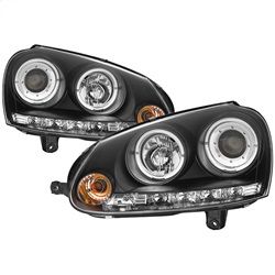 ( Spyder ) - Projector Headlights (does not fit the R32) - Halogen Model Only ( Not Compatible With Xenon/HID Model ) - LED Halo - DRL - Black - High H1 (Included) - Low H1 (Included)