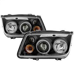 ( Spyder ) - Projector Headlights (does not fit the Jetta 2.5) - LED Halo - Black - High H1 (Included) - Low H1 (Included)