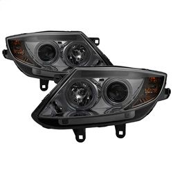 ( Spyder ) - Projector Headlights - Halogen Model Only ( Not Compatible With Xenon/HID Model ) - LED Halo - Smoke - High H1 (Included) - Low H7 (Not Included)