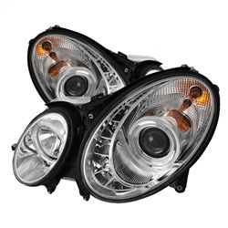 ( Spyder ) - Projector Headlights - Halogen Model Only ( Not Compatible With Xenon/HID Model ) - DRL - Chrome - High H7 (Included) - Low H7 (Included)