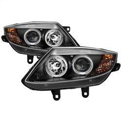 ( Spyder ) - Projector Headlights - Halogen Model Only ( Not Compatible With Xenon/HID Model ) - LED Halo - Black - High H1 (Included) - Low H7 (Not Included)