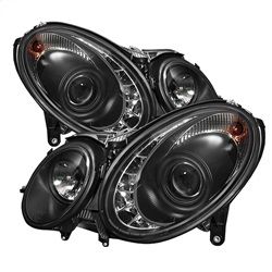 ( Spyder ) - Projector Headlights - Xenon/HID Model Only ( Not Compatible With Halogen Model ) - DRL- Black - High H7 (Included) - Low D2R (Not Included)