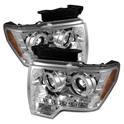 ( Spyder ) - Projector Headlights - Halogen Model Only ( Not Compatible With Xenon/HID Model ) - CCFL Halo - LED ( Replaceable LEDs ) - Chrome - High H1 (Included) - Low H1 (Included)