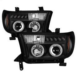 ( Spyder ) - Projector Headlights - Eliminates AFS function - CCFL Halo - LED ( Replaceable LEDs ) - Black - High H1 (Included) - Low H1 (Included)