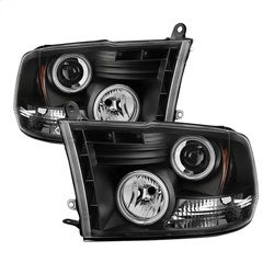 ( Spyder ) - Projector Headlights - Halogen Model Only ( Not Compatible With Factory Projector And LED DRL ) - CCFL Halo - LED ( Non Replaceable LEDs ) - Black - High 9005 (Not Included)- Low H1 (Included)