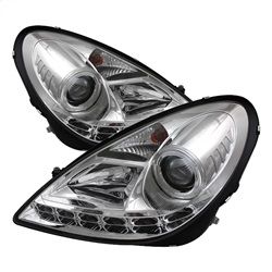 ( Spyder ) - Projector Headlights - Halogen Model Only ( Not Compatible With Xenon/HID Model ) - DRL - Chrome - High H1 (Included) - Low H7 (Included)