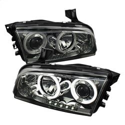 ( Spyder ) - Projector Headlights - Halogen Model Only ( Not Compatiable With Xenon/HID Model ) - CCFL Halo - LED ( Replaceable LEDs ) - Smoke - High H1 (Included) - Low 9006 (Not Included)