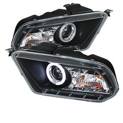 ( Spyder ) - Projector Headlights - Halogen Model Only ( Not Compatible With Xenon/HID Model ) - CCFL Halo - DRL - Black - High/Low H7 (Included)