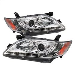 ( Spyder ) - Projector Headlights - DRL - Chrome - High H1 (Included) - Low H7 (Included)