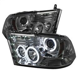 ( Spyder ) - Projector Headlights - Halogen Model Only ( Not Compatible With Factory Projector And LED DRL ) - CCFL Halo - LED ( Non Replaceable LEDs ) - Smoke - High 9005 (Not Included)- Low H1 (Included)