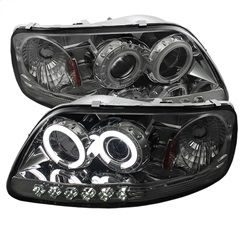 ( Spyder ) - Projector Headlights - ( Will Not Fit Manufacture Date Before 6/1997 ) - CCFLHalo - LED ( Replaceable LEDs ) - Smoke - High 9005 (Included) - Low H3 (Included)