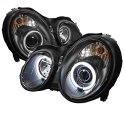 ( Spyder ) - Projector Headlights - Halogen Model Only ( Not Compatible With Xenon/HID Model ) - CCFL Halo - Black - High H1 (Included) - Low H7 (Included)