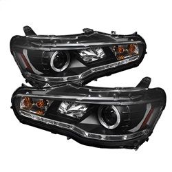 ( Spyder ) - Projector Headlights - Xenon/HID Model Only ( Not Compatible With Halogen Model ) - LED Halo - DRL - Black - High H1 (Included) - Low D2R (Not Included)