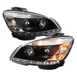 ( Spyder ) - Projector Headlights - Halogen Model Only ( Not Compatible With Xenon/HID Model ) (will lose AFS function) - DRL - Black - High H1 (Included) - Low H7 (Included)