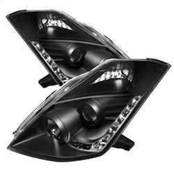 ( Spyder ) - Projector Headlights - Xenon/HID Model Only ( Not Compatible With Halogen Model ) - DRL - Black - High H1 (Included) - Low D2S (Not Included)