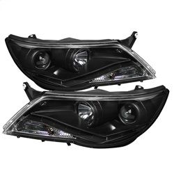 ( Spyder ) - Projector Headlights - DRL - Black - High H1 (Included) - Low H7 (Included)