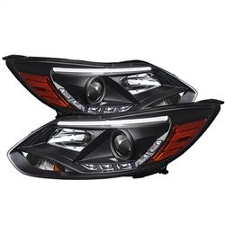 ( Spyder ) - Projector Headlights - Halogen Model Only ( Not Compatible With Xenon/HID Model ) - DRL - Black - High H1 (Included) - Low H7 (Included)